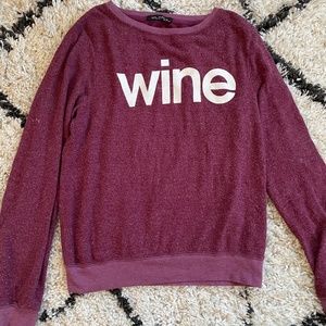 Wildfox XS Sweater "wine"